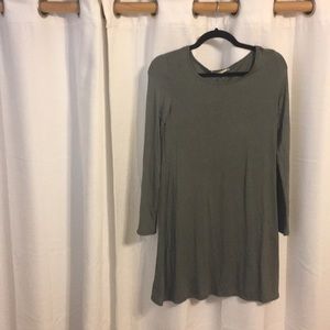 Heart Hips Green Long Sleeve Dress